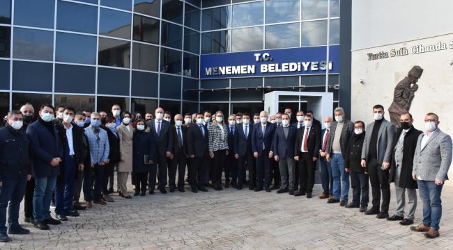 MENEMEN BAŞKANVEKİLİ PEHLİVAN’A AK PARTİ’DEN ZİYARET