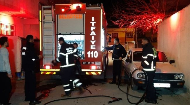 Odunluk yangını korkuttu!