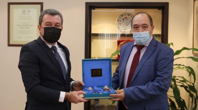 RASİKH SAGİTOV'DAN BAŞKAN KOŞTU'YA ZİYARET