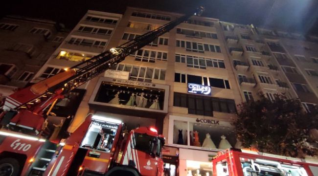 Şişli'de korkutan yangın