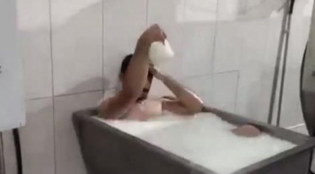 'Süt banyosu'na istenen ceza belli oldu