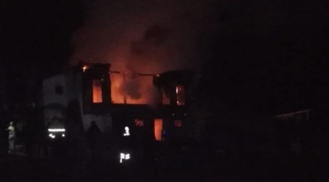Trabzon'da yangın