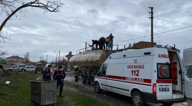Yakıt tankerinde patlama