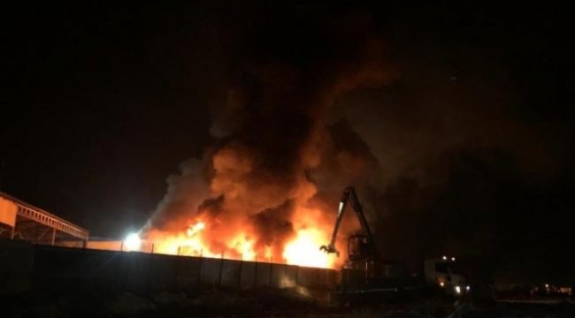 Yangın 120 ton su ile 8 saatte söndürülebildi
