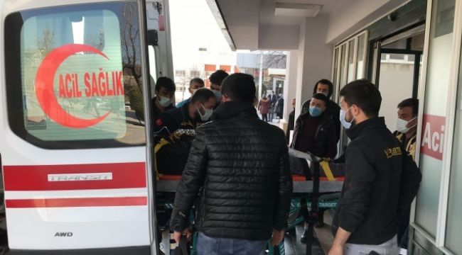 3'üncü kattan düşen işçi ağır yaralandı