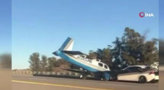 ABD'de küçük uçak araca çarptı