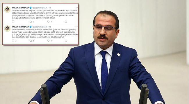 AK PARTİLİ KIRKPINAR'DAN "TAŞKIN" TEPKİSİ