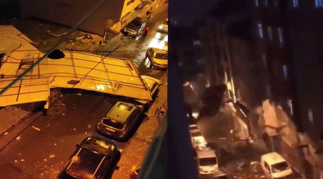 Bağcılar'da uçan çatı evlerin içine girdi