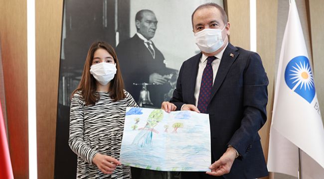Başkan Böcek, Mira'nın hayalini gerçekleştirdi