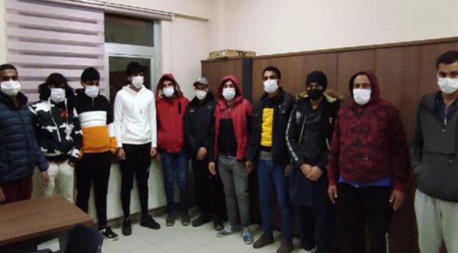 Darıca'da 13 kaçak göçmen yakalandı