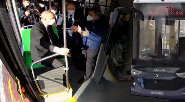 Erdoğan'dan sürücüsüz otobüs testi