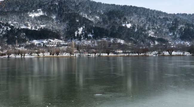 GÖLCÜK GÖLÜ BUZ TUTTU
