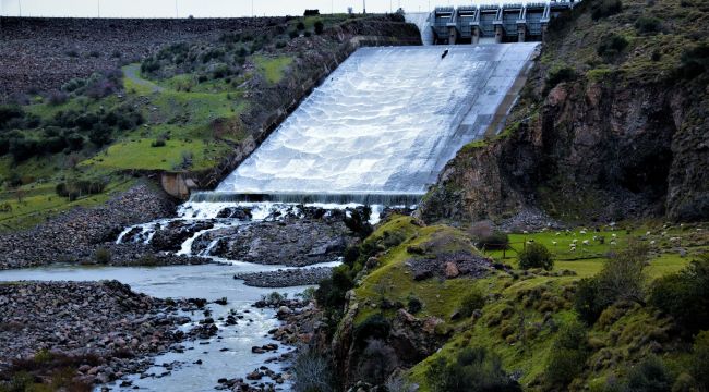 GÜZELHİSAR BARAJI'NDA SU SEVİYESİ YÜKSELİYOR