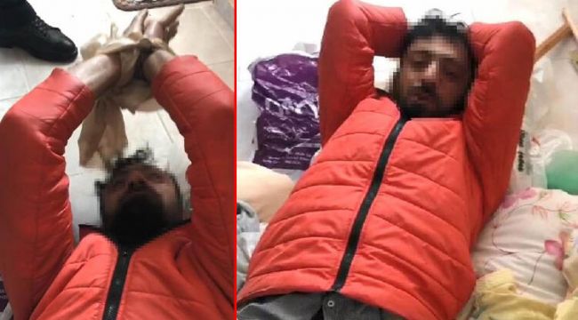 Hırsızlık için girdiği villada uyuyakaldı