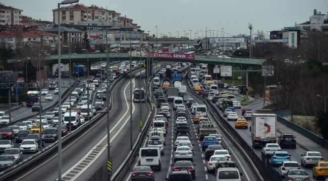 İstanbul'da trafik yoğunluğu