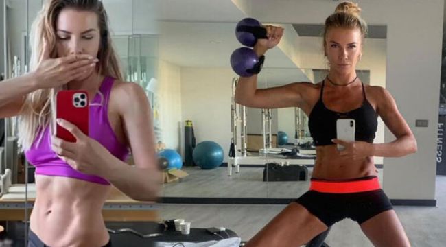 Ivana Sert kaslarını sergiledi