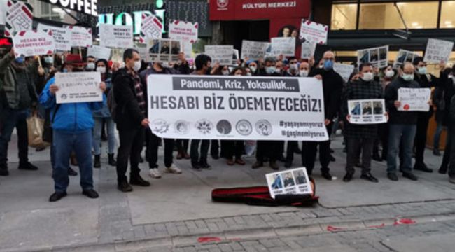 İZMİR'DE ESNAF SOKAĞA ÇIKTI