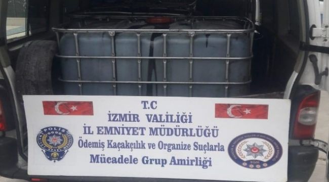 İZMİR'DE KAÇAK AKARYAKIT OPERASYONU