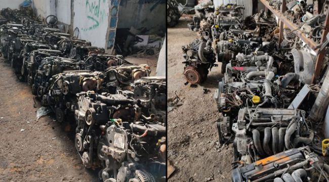 Kaçak otomobil motoru satan şahıs yakalandı