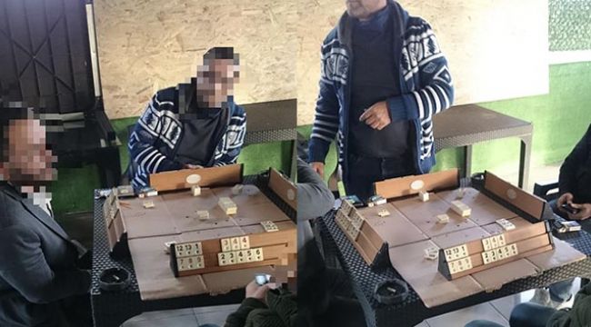 Kısıtlamada oyun masasında yakalandılar