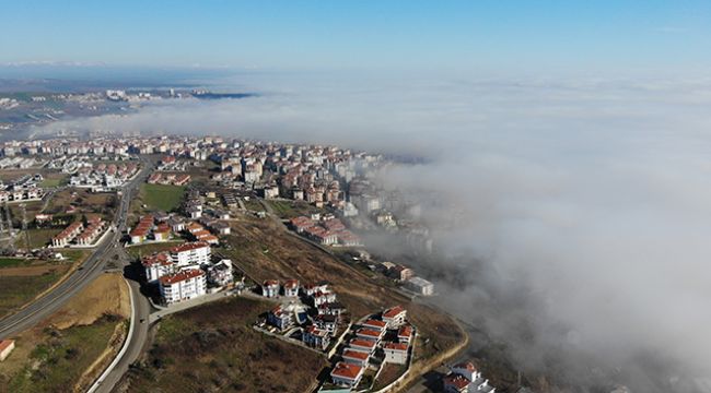 Marmara Denizinde sis tabakası oluştu