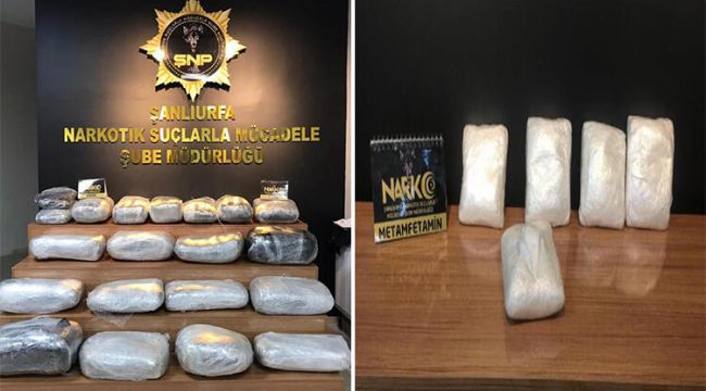 Şanlıurfa’da 117 kilo uyuşturucu ele geçti