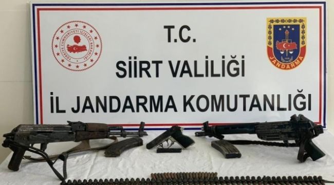 Siirt'te PKK'lı teröristlere ait mühimmat ele geçirildi!