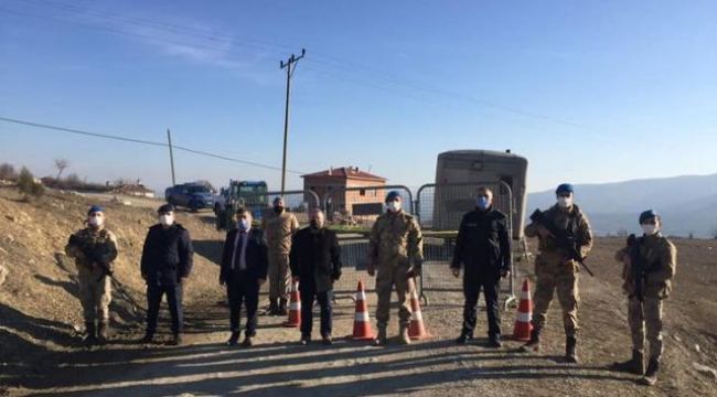 Sinop'ta bir mahalle karantinaya alındı