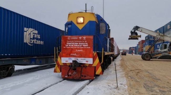 Türkiye-Rusya ilk ihracat blok treni seferini tamamladı