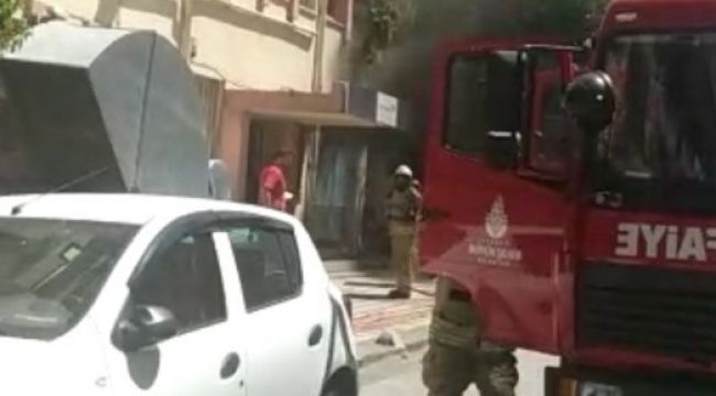 Zeytinburnu'nda elektrik trafosunda yangın çıktı