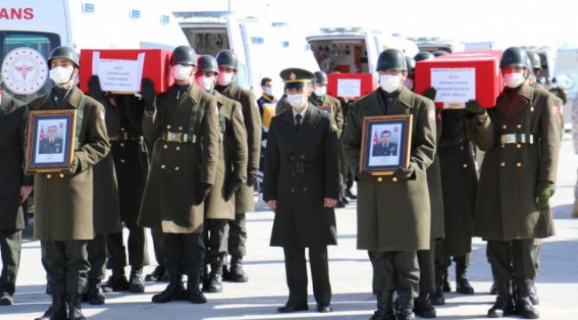 11 şehidimiz Elazığ'dan törenle uğurlanıyor