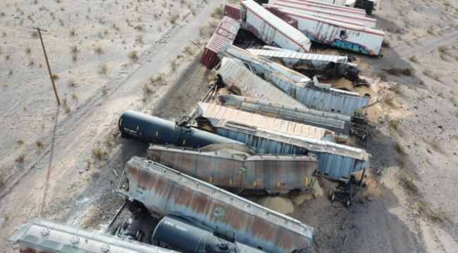 ABD'de yük treni faciası !