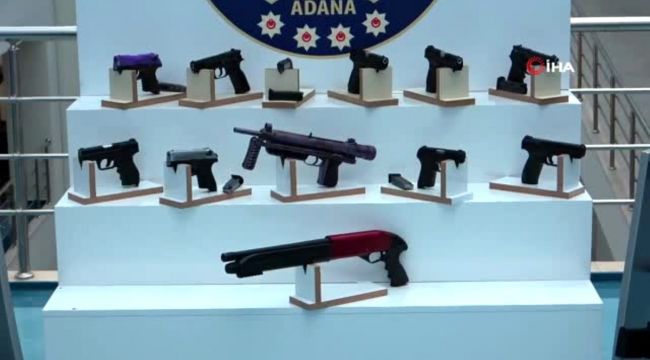 Adana'da 44 ruhsatsız silah ele geçirildi