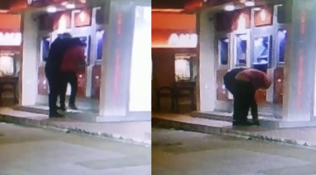 ATM'de gaspçı dehşeti