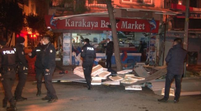 Bağcılar'da bir balıkçı dükkanında korkutan patlama