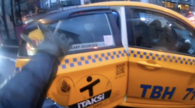 Beşiktaş'ta kapı açma kazası