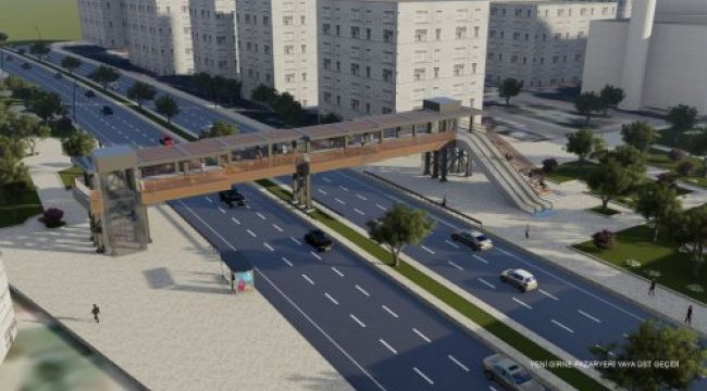 BÜYÜKŞEHİR’DEN ÜST GEÇİTLERE ESTETİK DOKUNUŞ
