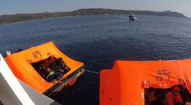 Çanakkale'de 33 kaçak göçmen kurtarıldı