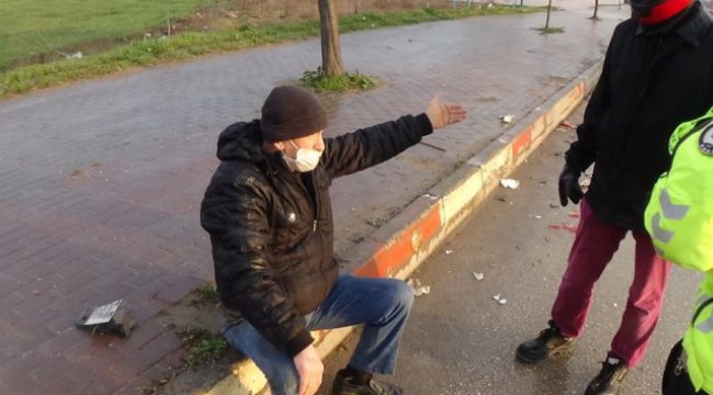 Çarptı metrelerce sürükledi kaldırıma fırlattı