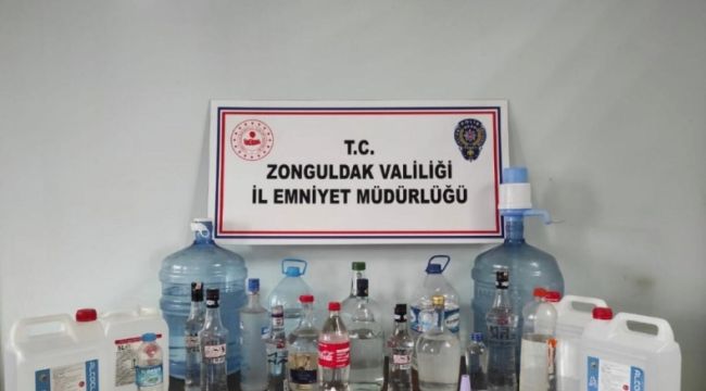 Emniyetten sahte alkol operasyonu