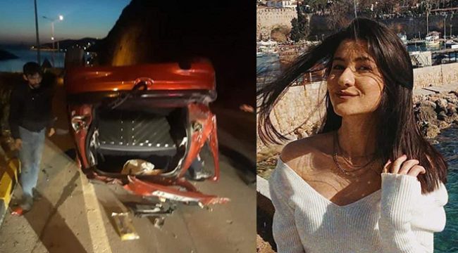 Genç kız feci kazada hayatını kaybetti