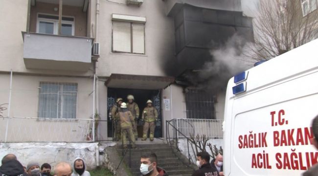 Güngören'de bir dairede yangın çıktı