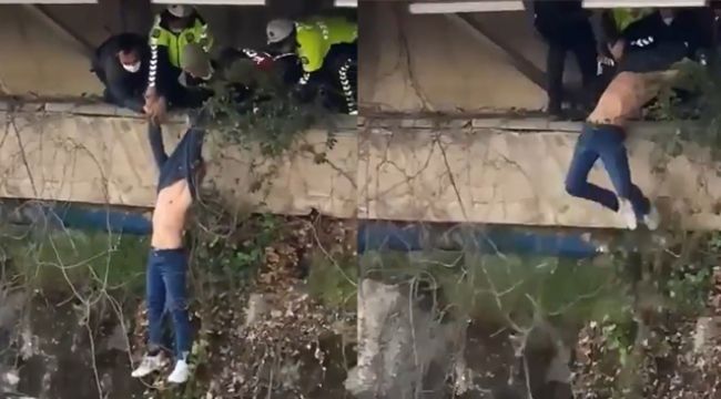 İntihar etmeye çalışan genç kurtarıldı