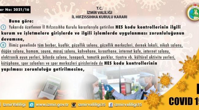 İZMİR'DE PANDEMİNİN YENİ YOL HARİTASI