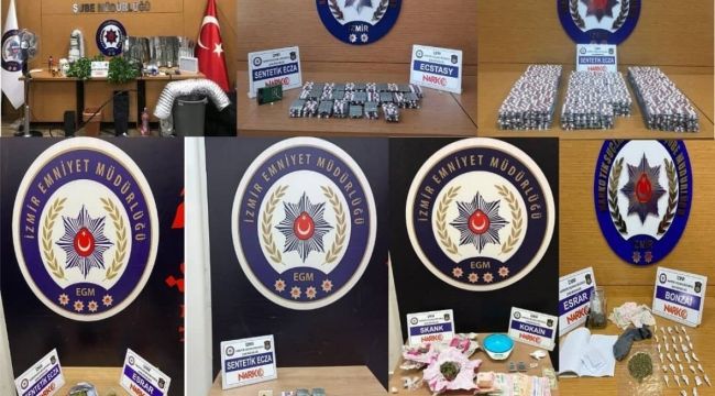 İZMİR'DE UYUŞTURUCU OPERASYONU