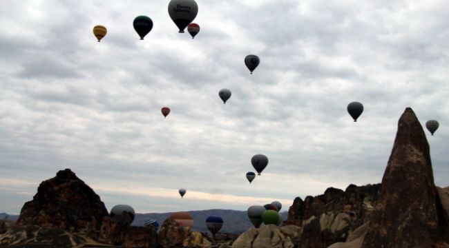 Kapadokya'da balon turları hafta sonuna kadar yapılamayacak!