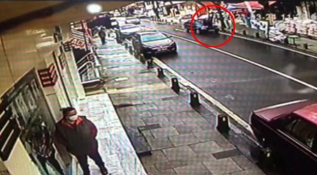 Kaput üstünde metrelerce sürüklendi