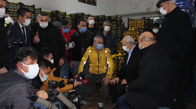 KILIÇDAROĞLU HAL ESNAFI İLE BİR ARAYA GELDİ