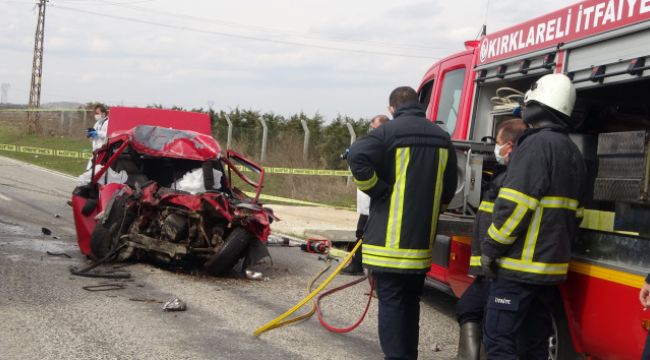 Kırklareli'nde feci kaza
