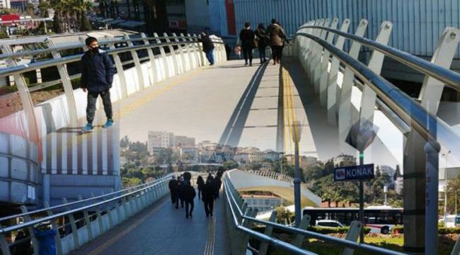 KONAK YAYA ÜST GEÇİDİ YENİLENİYOR